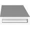 Ekena Millwork 5 1/2-in. W x 32-in. D x 40-in. H Funston Architectural Grade PVC Knee Brace BRCP055X32X40FST - alternate 3